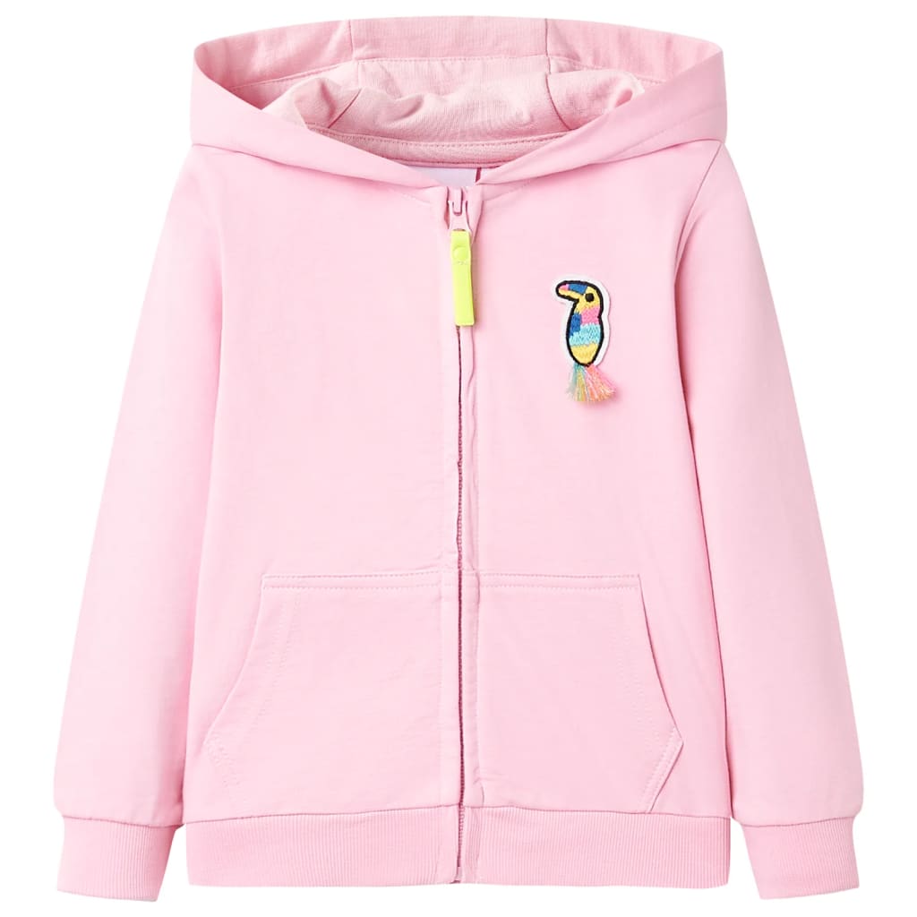 Kindervest met capuchon en rits 104 felroze is nu te koop bij PeponiXL, paradijselijk wonen!