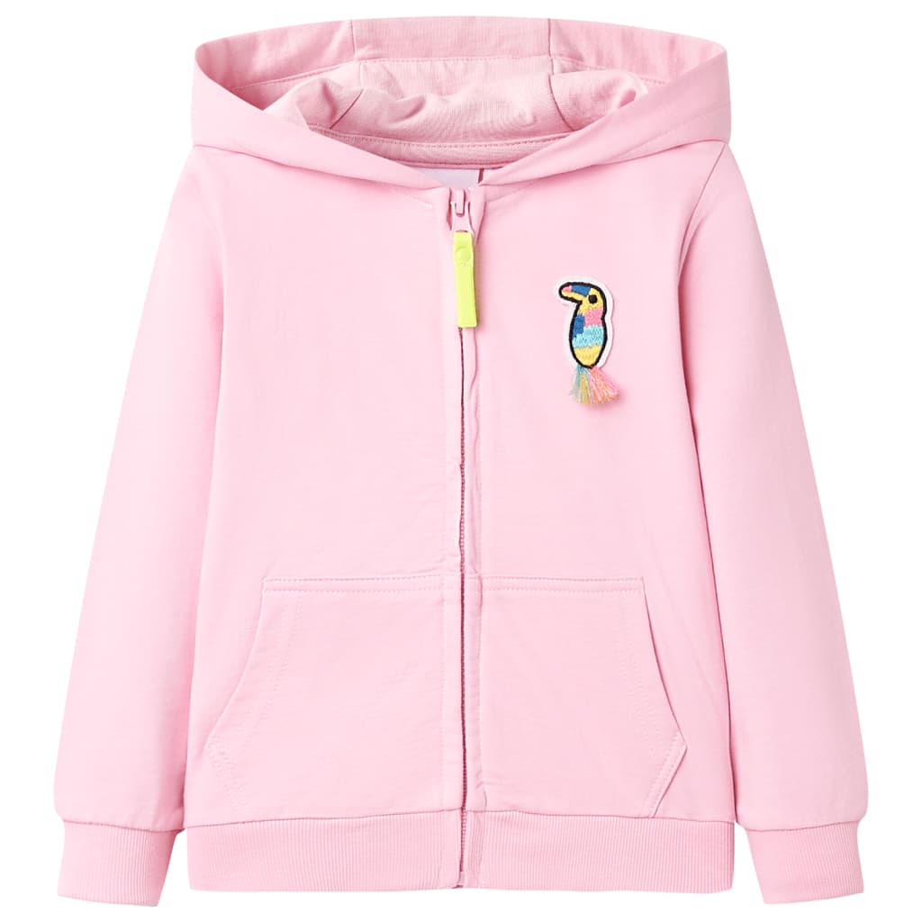 Kindervest met capuchon en rits 116 felroze is nu te koop bij PeponiXL, paradijselijk wonen!