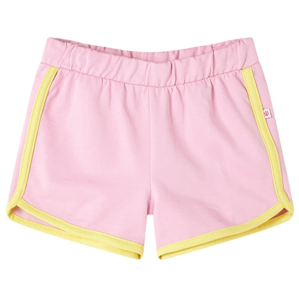 Kindershorts met bies 128 felroze is nu te koop bij PeponiXL, paradijselijk wonen!