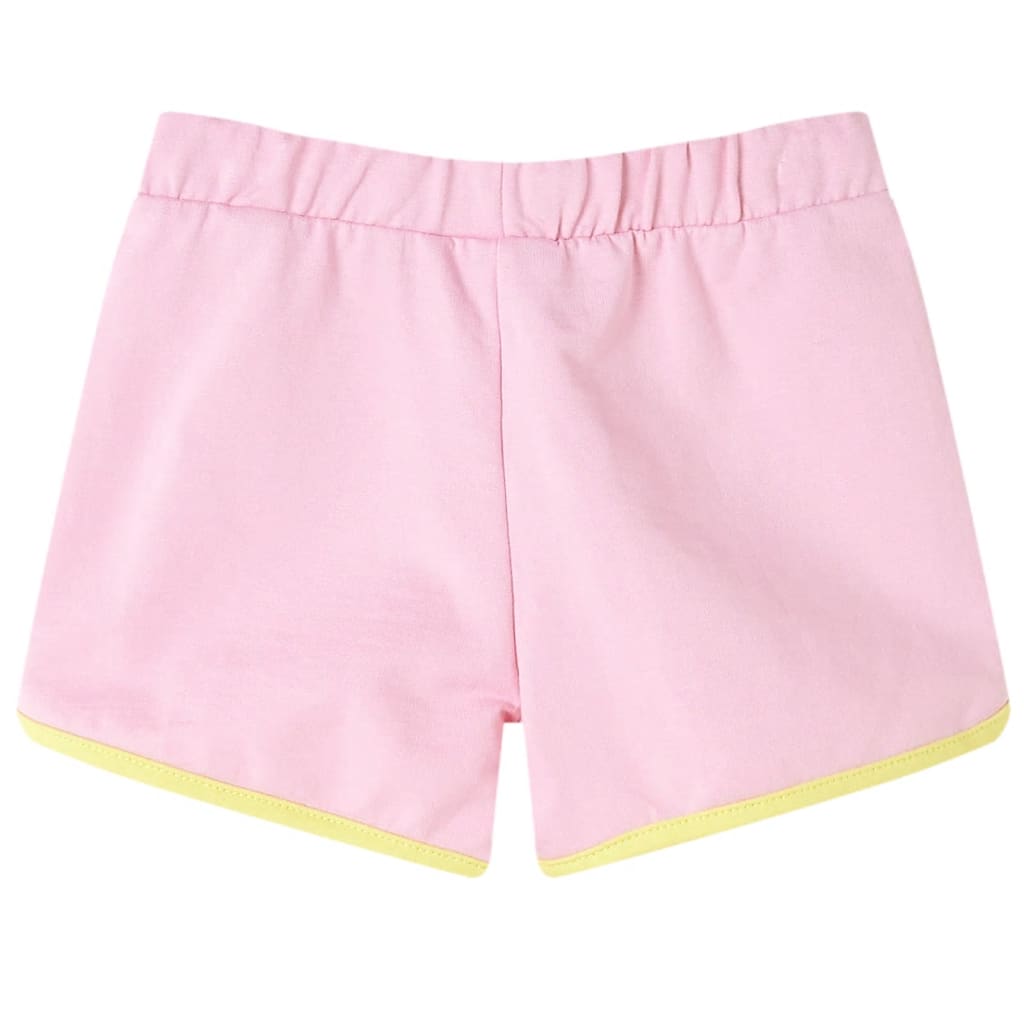 Kindershorts met bies 128 felroze is nu te koop bij PeponiXL, paradijselijk wonen!