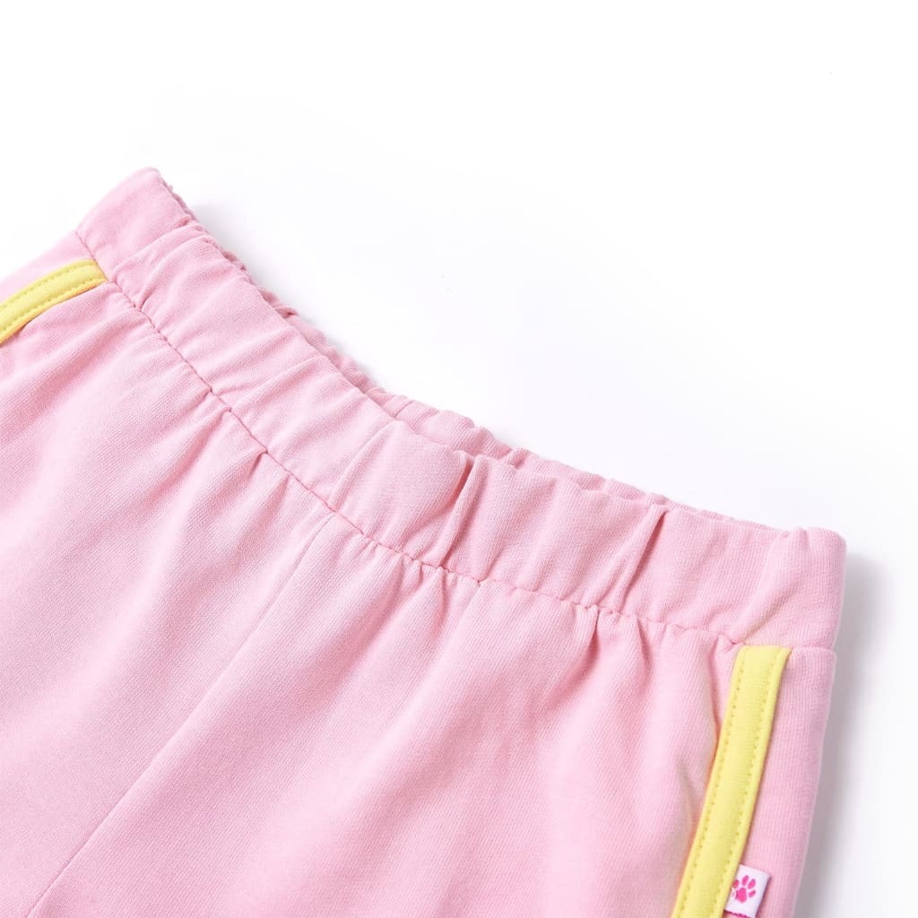 Kindershorts met bies 128 felroze is nu te koop bij PeponiXL, paradijselijk wonen!