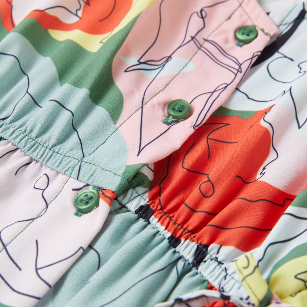Kinderjurk 128 groen is nu te koop bij PeponiXL, paradijselijk wonen!