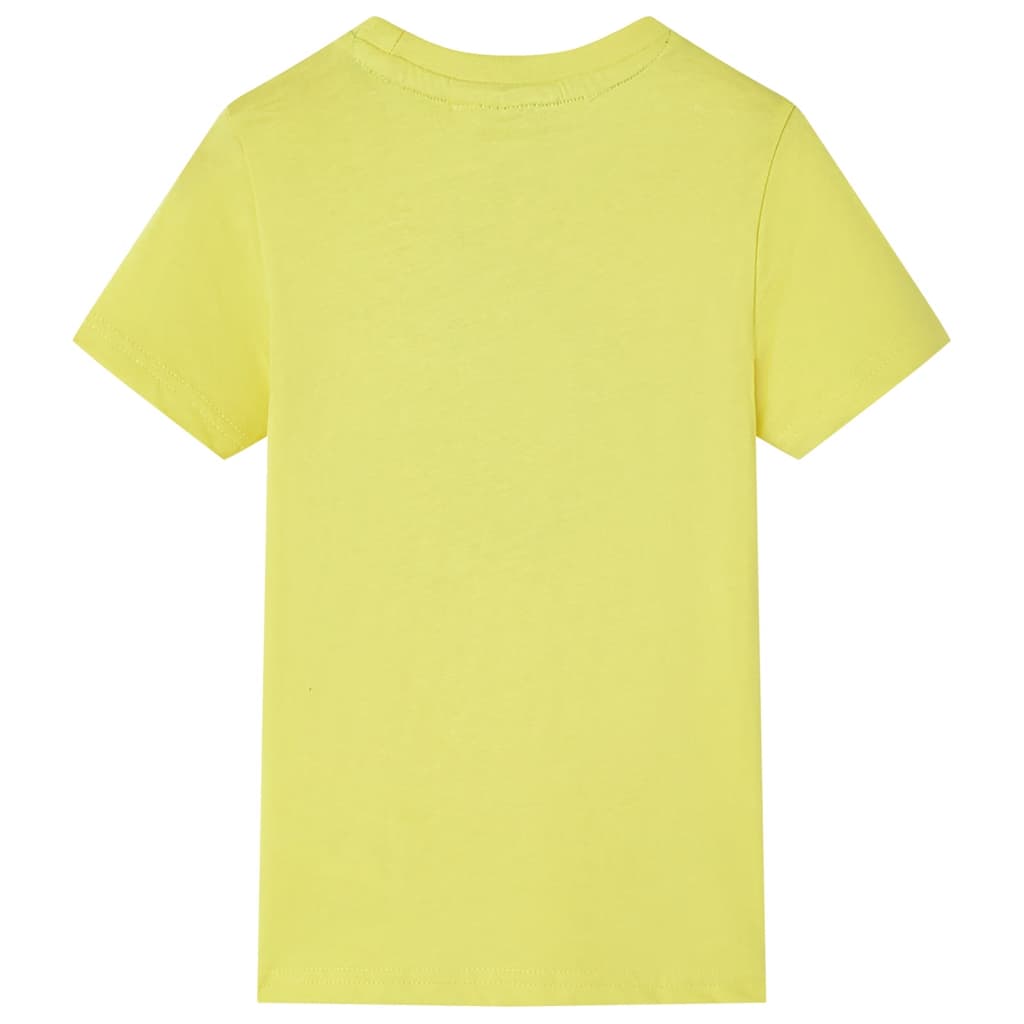 Kindershirt met korte mouwen 92 geel is nu te koop bij PeponiXL, paradijselijk wonen!