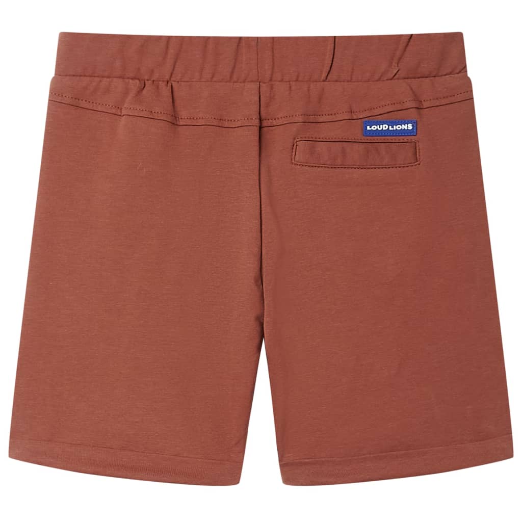 Kindershorts met trekkoord 116 bruin is nu te koop bij PeponiXL, paradijselijk wonen!