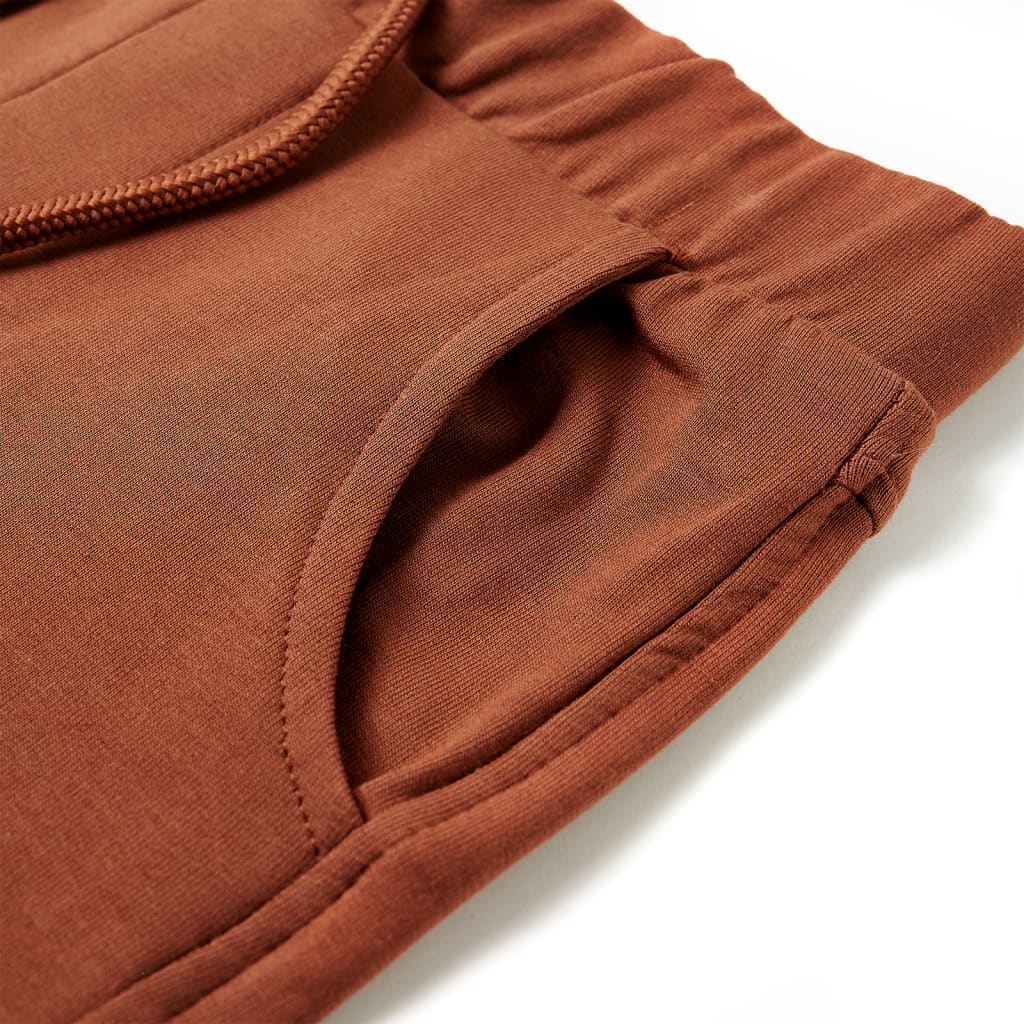 Kindershorts met trekkoord 116 bruin is nu te koop bij PeponiXL, paradijselijk wonen!