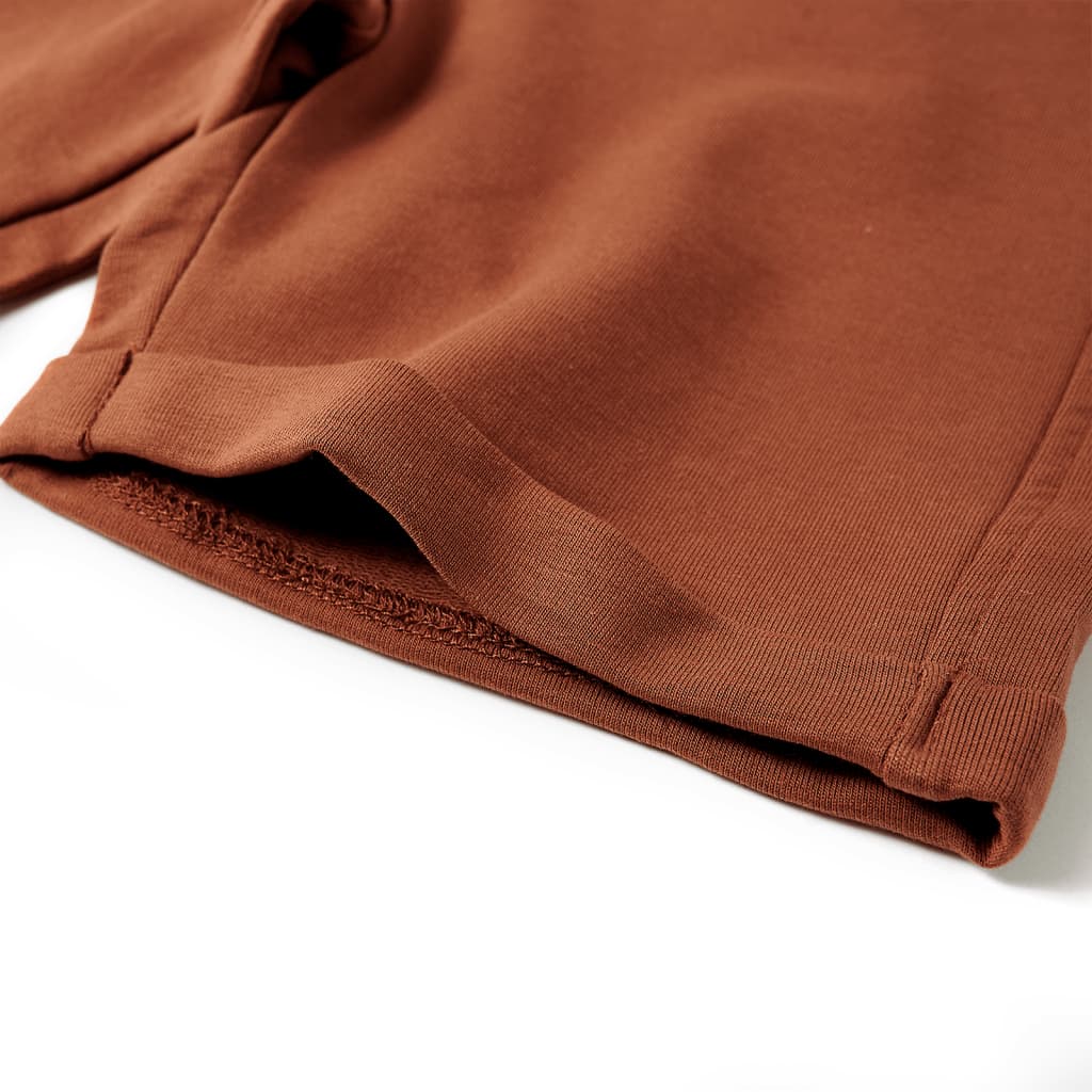 Kindershorts met trekkoord 116 bruin is nu te koop bij PeponiXL, paradijselijk wonen!