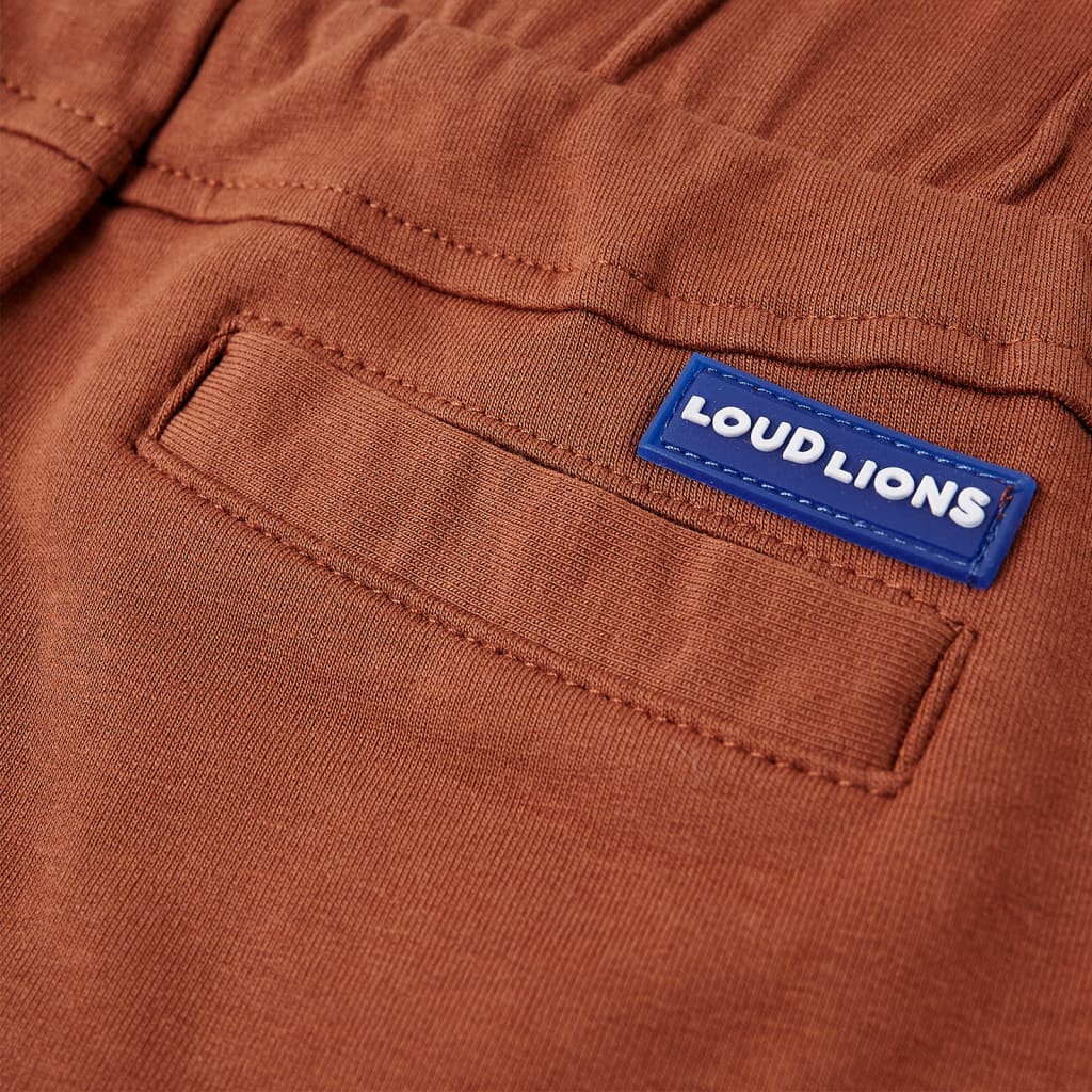 Kindershorts met trekkoord 116 bruin is nu te koop bij PeponiXL, paradijselijk wonen!