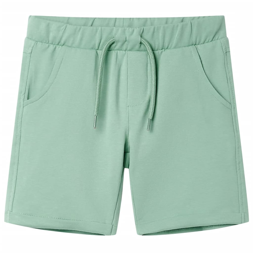 Kindershorts met trekkoord 92 lichtkaki is nu te koop bij PeponiXL, paradijselijk wonen!