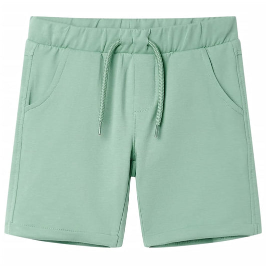 Kindershorts met trekkoord 92 lichtkaki is nu te koop bij PeponiXL, paradijselijk wonen!