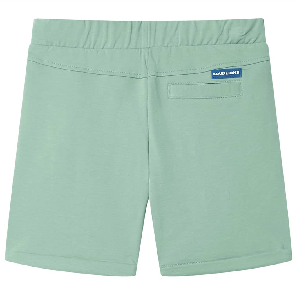 Kindershorts met trekkoord 92 lichtkaki is nu te koop bij PeponiXL, paradijselijk wonen!