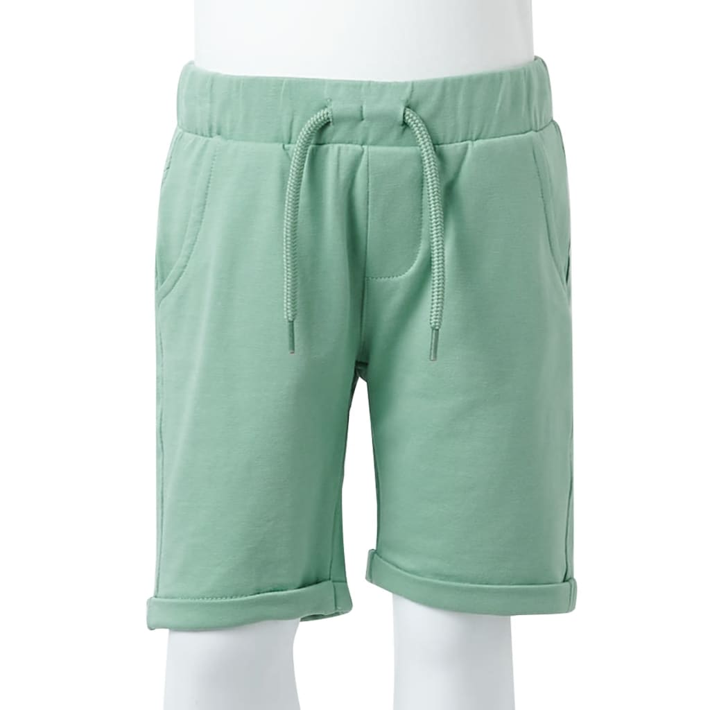Kindershorts met trekkoord 92 lichtkaki is nu te koop bij PeponiXL, paradijselijk wonen!
