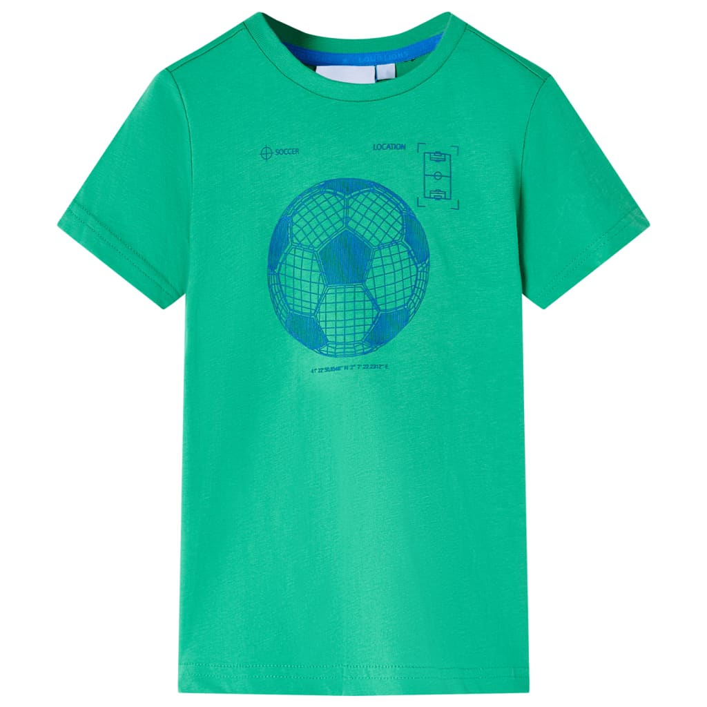 Kindershirt 104 groen is nu te koop bij PeponiXL, paradijselijk wonen!