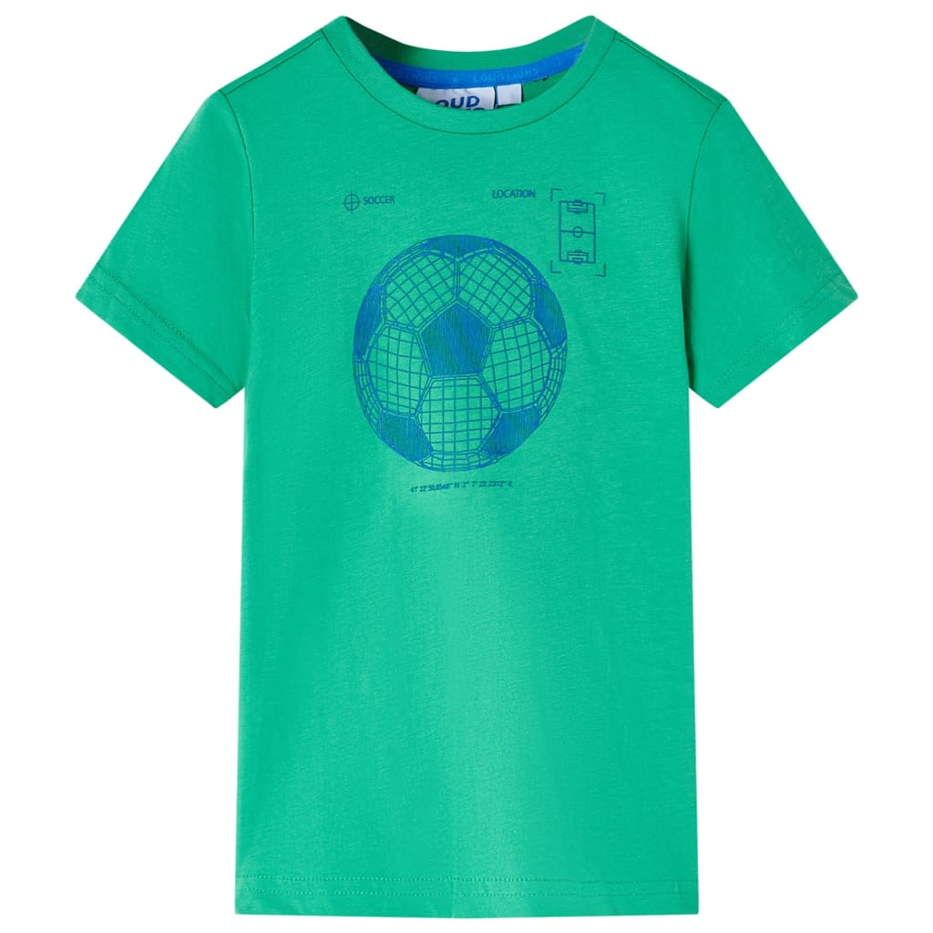 Kindershirt 116 groen is nu te koop bij PeponiXL, paradijselijk wonen!