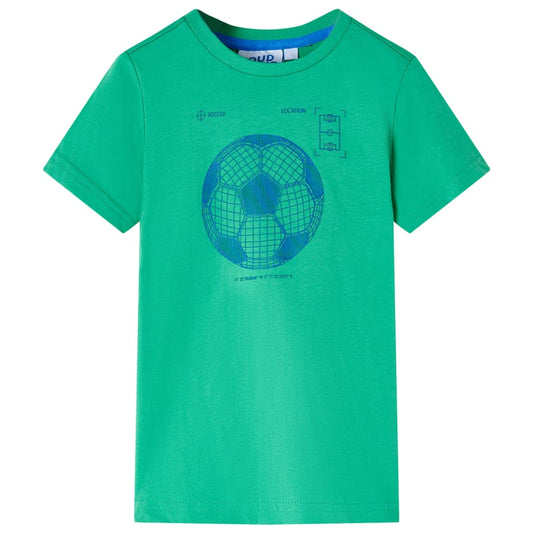 Kindershirt 116 groen is nu te koop bij PeponiXL, paradijselijk wonen!