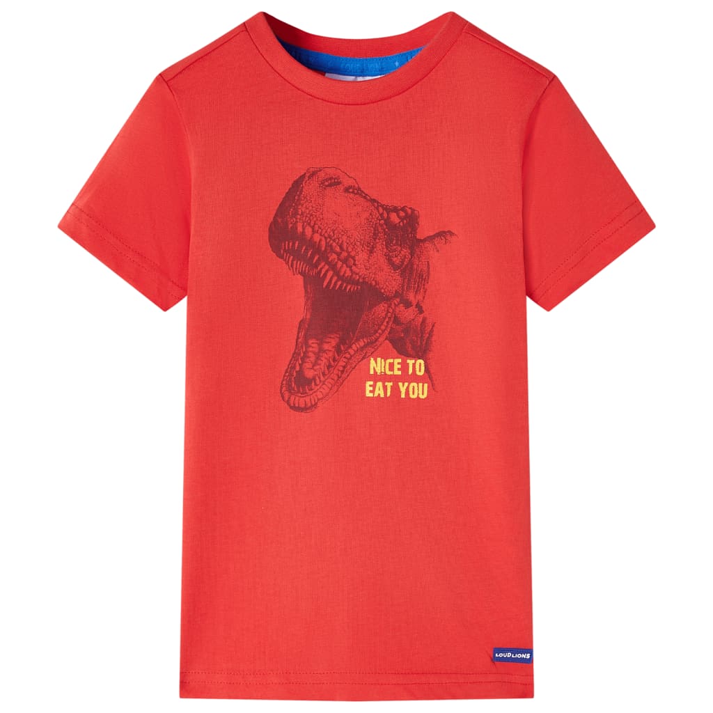 Kindershirt 140 rood is nu te koop bij PeponiXL, paradijselijk wonen!