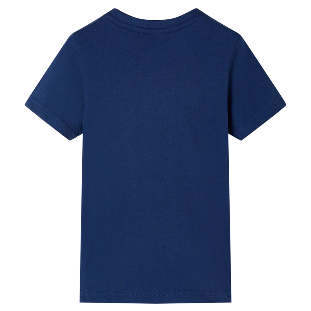 Kindershirt 116 donkerblauw is nu te koop bij PeponiXL, paradijselijk wonen!