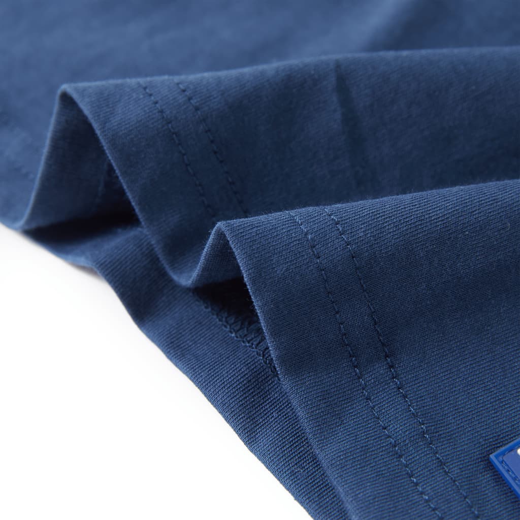 Kindershirt 116 donkerblauw is nu te koop bij PeponiXL, paradijselijk wonen!
