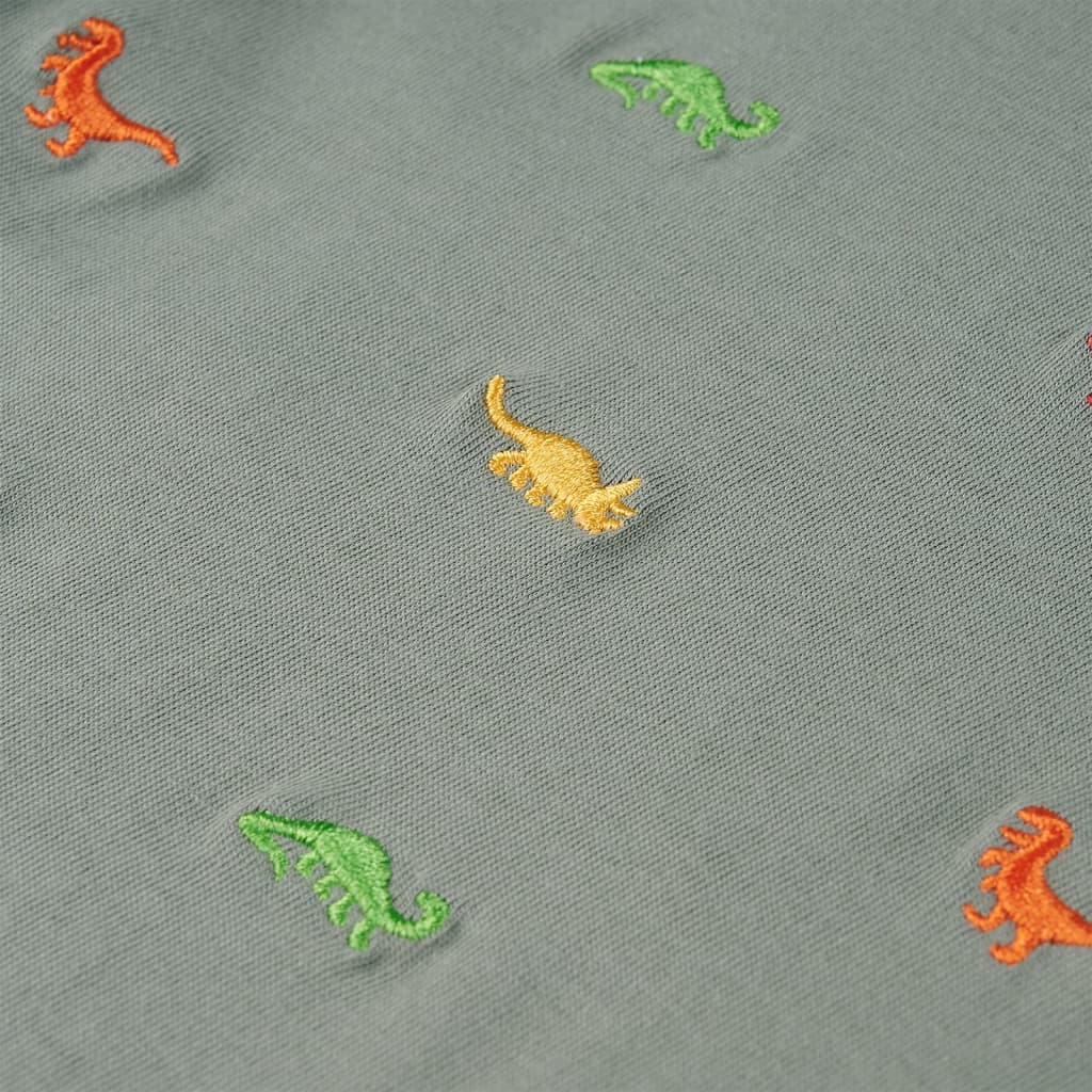 Kindershirt met korte mouwen 116 kakikleurig is nu te koop bij PeponiXL, paradijselijk wonen!