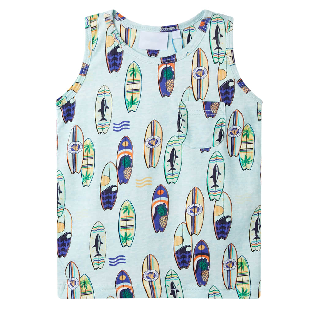 Kindertopje 128 gemêleerd zachtblauw is nu te koop bij PeponiXL, paradijselijk wonen!