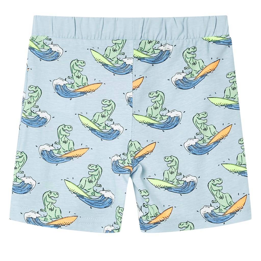 Kinderpyjama met korte mouwen 128 lichtblauw is nu te koop bij PeponiXL, paradijselijk wonen!