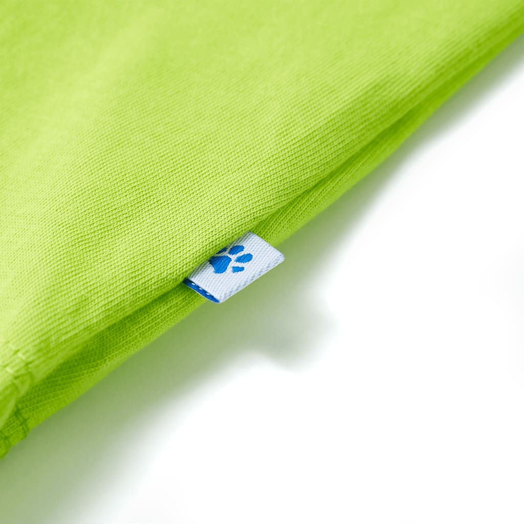 Kindershirt met korte mouwen 116 limoengroen is nu te koop bij PeponiXL, paradijselijk wonen!