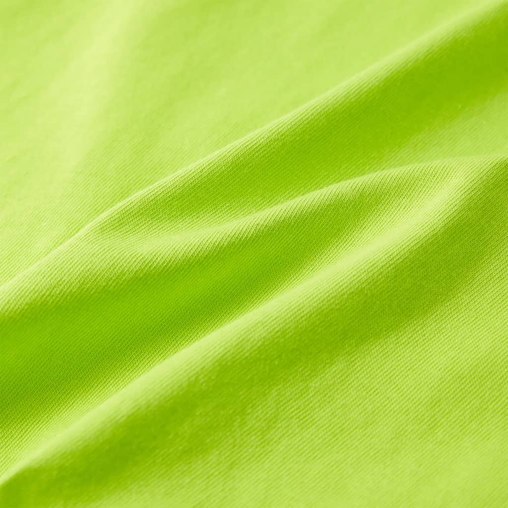 Kindershirt met korte mouwen 116 limoengroen is nu te koop bij PeponiXL, paradijselijk wonen!