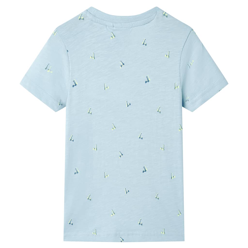 Kindershirt 104 lichtblauw is nu te koop bij PeponiXL, paradijselijk wonen!