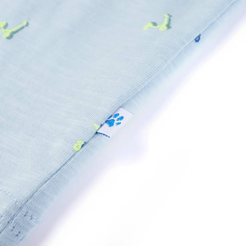 Kindershirt 104 lichtblauw is nu te koop bij PeponiXL, paradijselijk wonen!