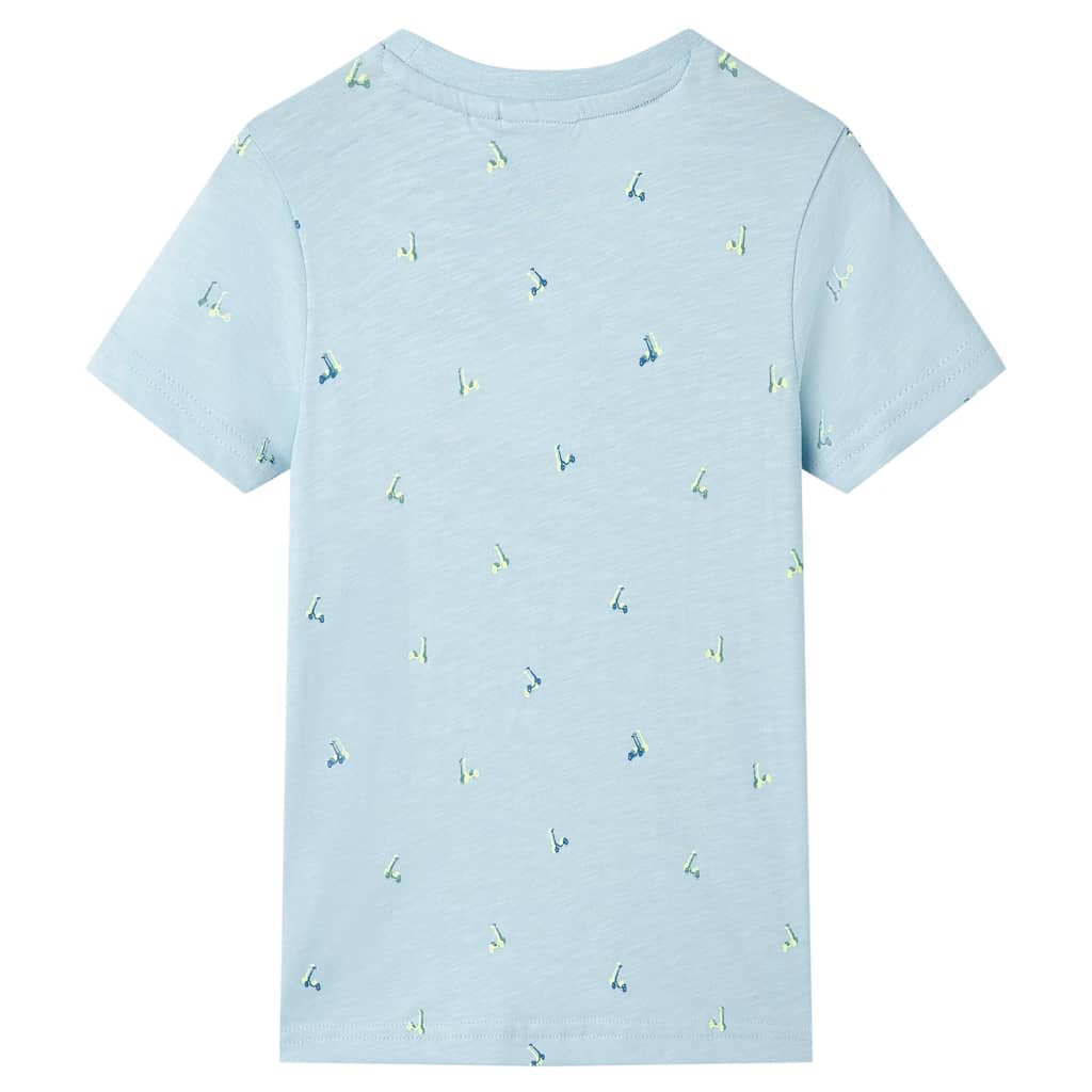 Kindershirt 116 lichtblauw is nu te koop bij PeponiXL, paradijselijk wonen!
