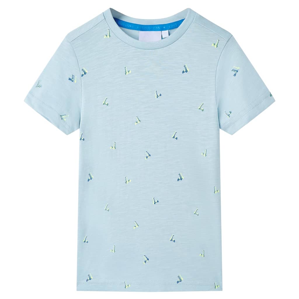 Kindershirt 140 lichtblauw is nu te koop bij PeponiXL, paradijselijk wonen!