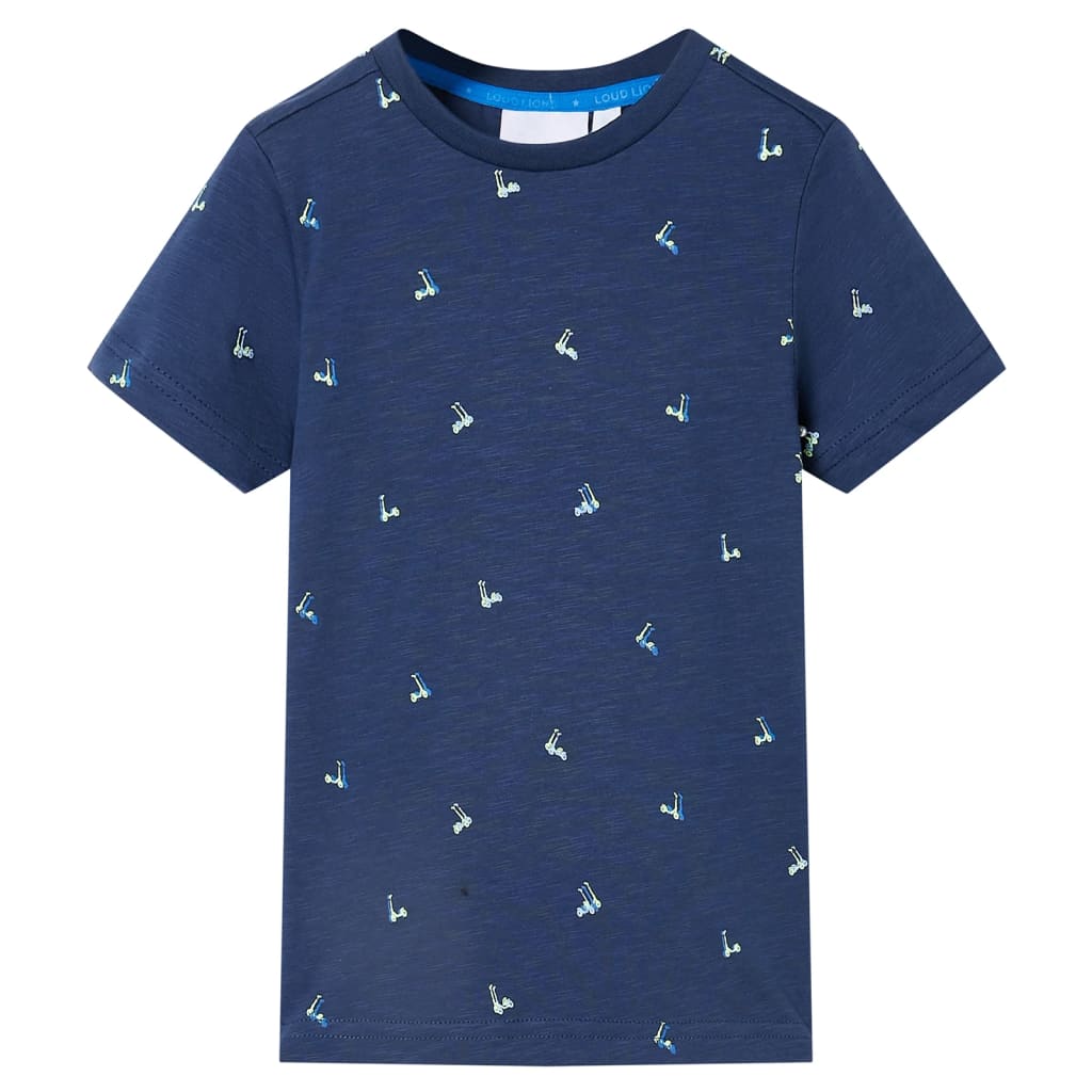Kindershirt 92 donkerblauw is nu te koop bij PeponiXL, paradijselijk wonen!