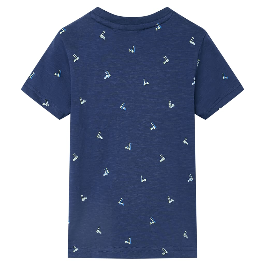 Kindershirt 104 donkerblauw is nu te koop bij PeponiXL, paradijselijk wonen!