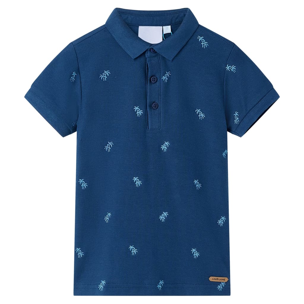 Kinderpoloshirt 128 donkerblauw is nu te koop bij PeponiXL, paradijselijk wonen!