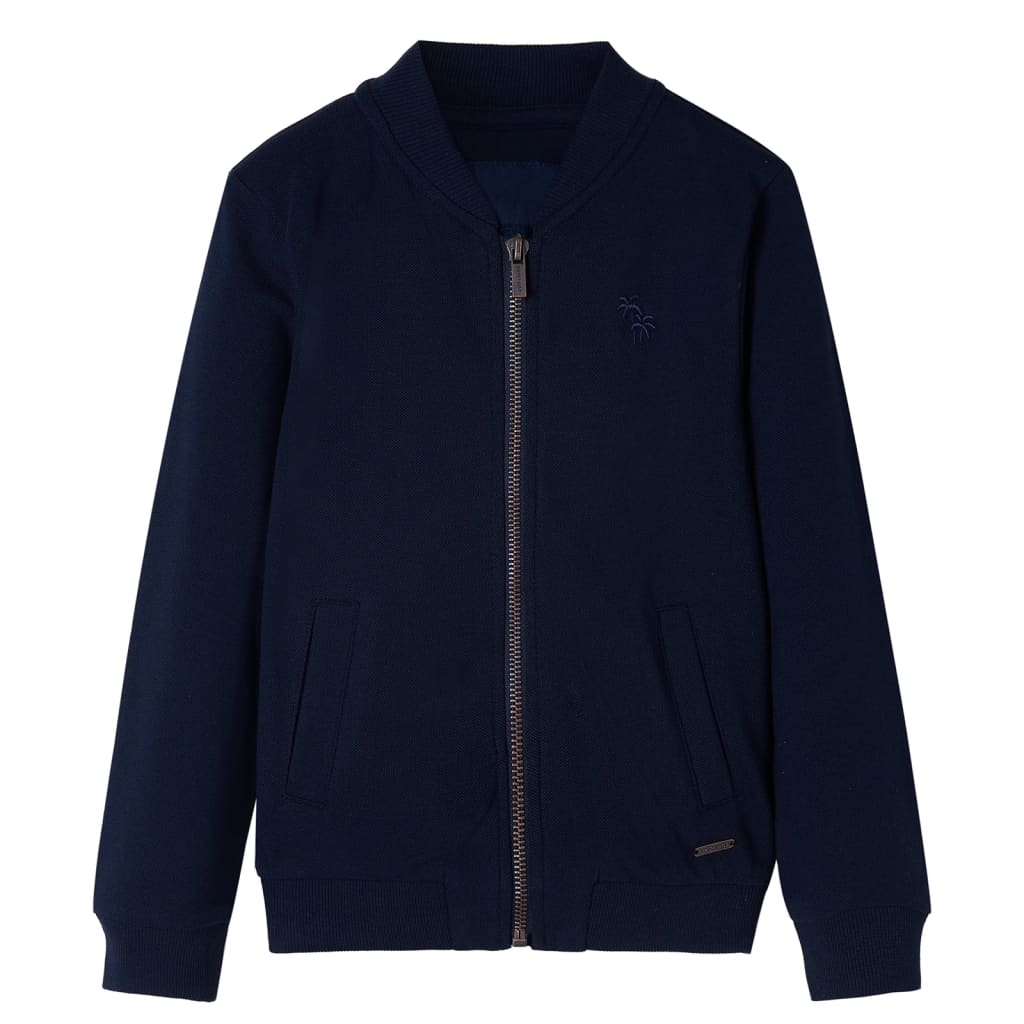 Kindervest met rits 92 marineblauw is nu te koop bij PeponiXL, paradijselijk wonen!