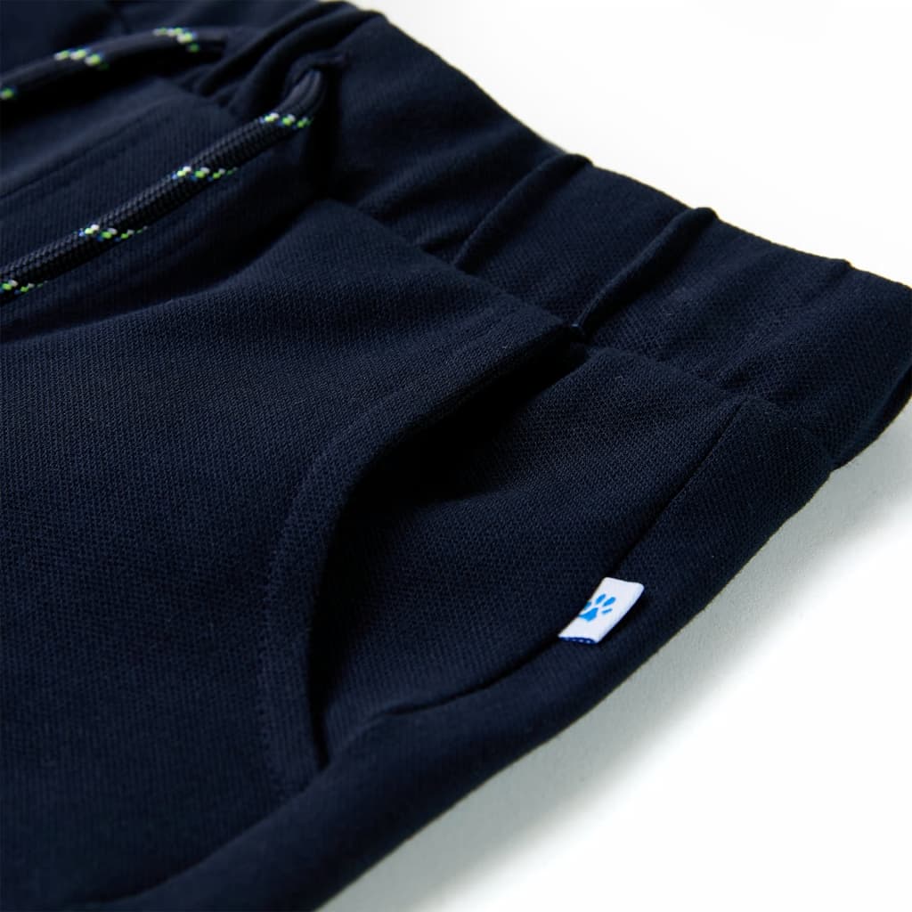 Kindershorts met trekkoord 92 marineblauw is nu te koop bij PeponiXL, paradijselijk wonen!