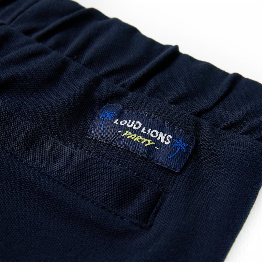 Kindershorts met trekkoord 92 marineblauw is nu te koop bij PeponiXL, paradijselijk wonen!