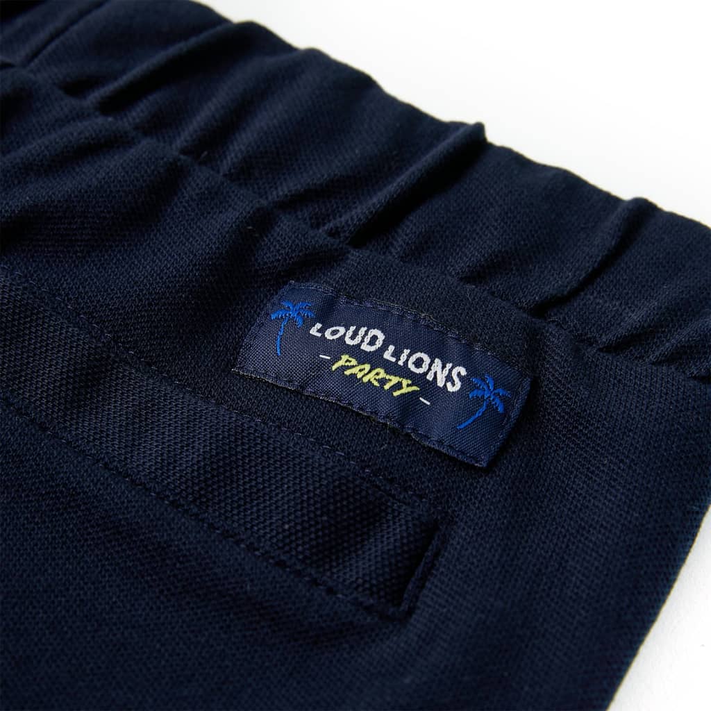 Kindershorts met trekkoord 140 marineblauw is nu te koop bij PeponiXL, paradijselijk wonen!