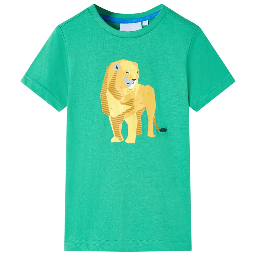 Kindershirt 104 groen is nu te koop bij PeponiXL, paradijselijk wonen!