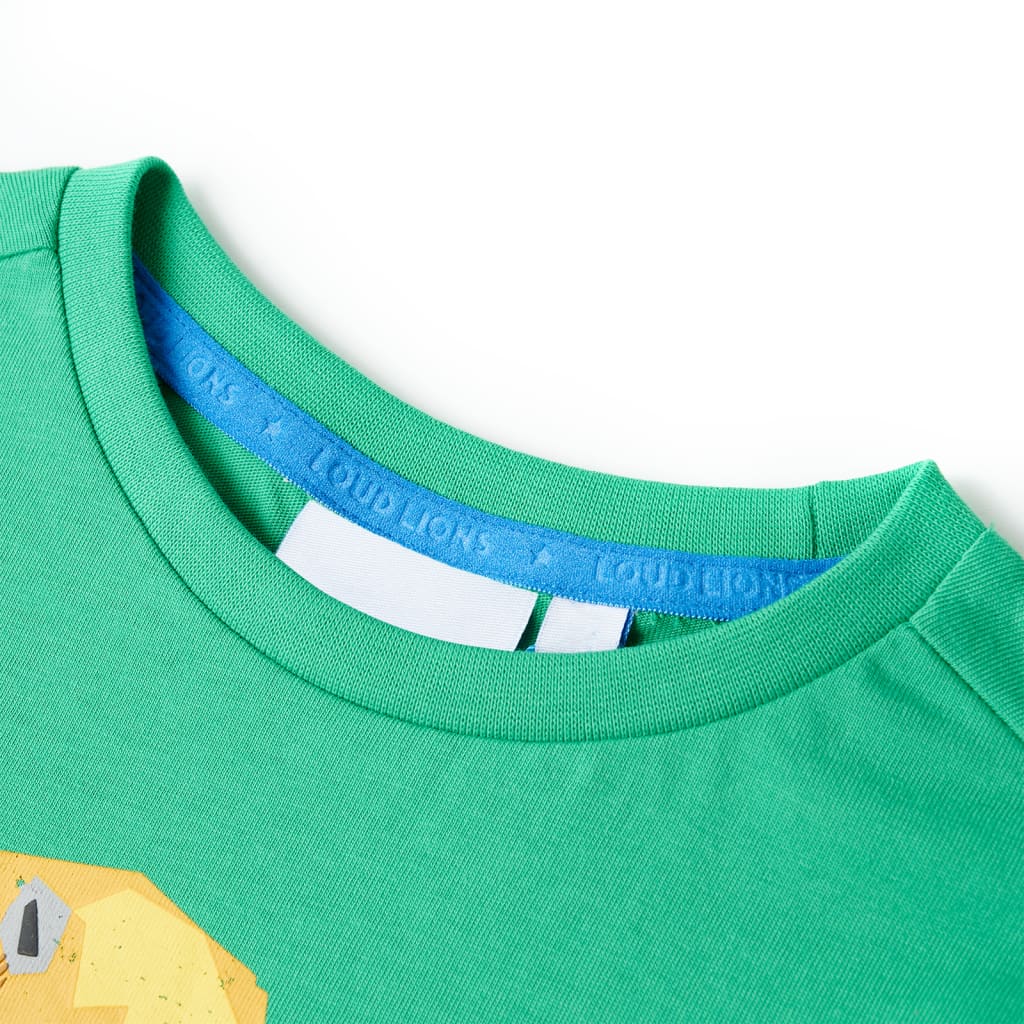 Kindershirt 104 groen is nu te koop bij PeponiXL, paradijselijk wonen!