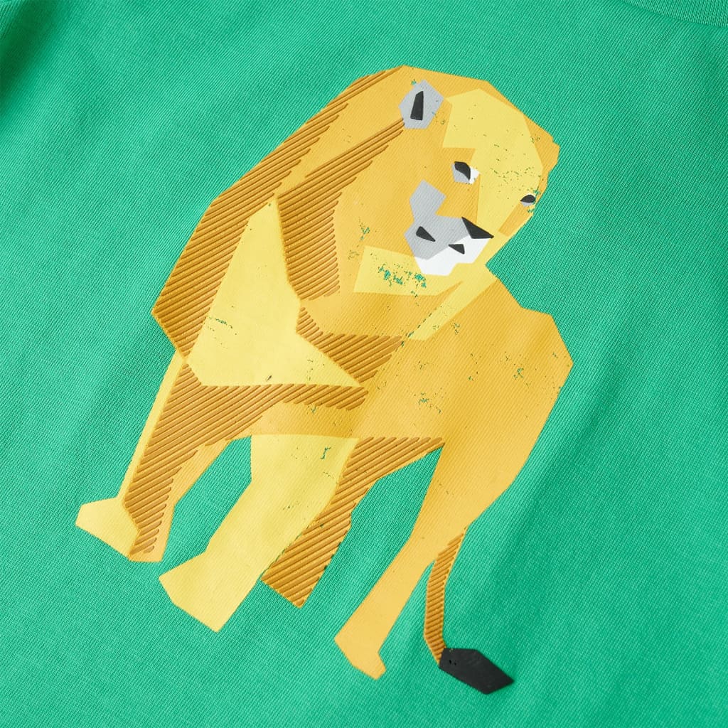 Kindershirt 104 groen is nu te koop bij PeponiXL, paradijselijk wonen!