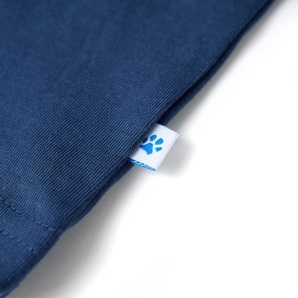 Kindershirt 116 donkerblauw is nu te koop bij PeponiXL, paradijselijk wonen!