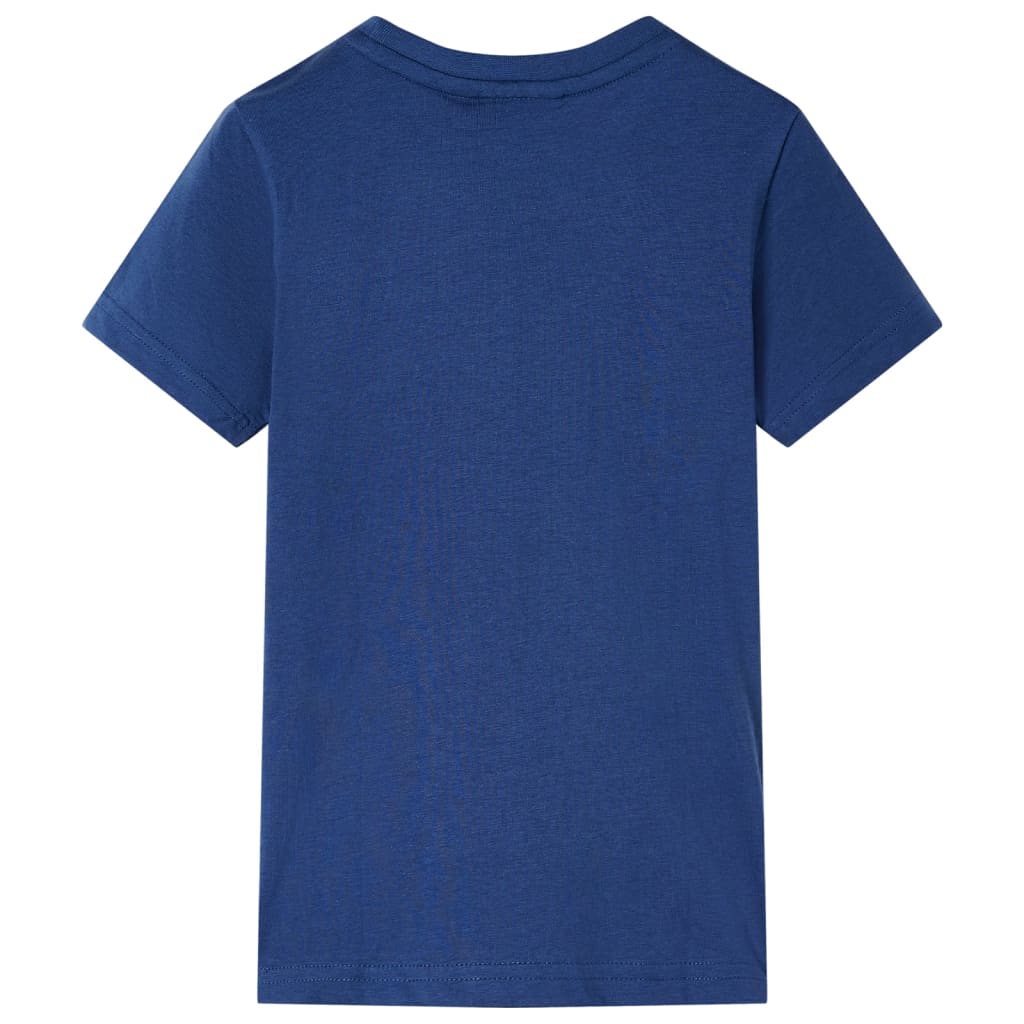 Kindershirt 128 donkerblauw is nu te koop bij PeponiXL, paradijselijk wonen!