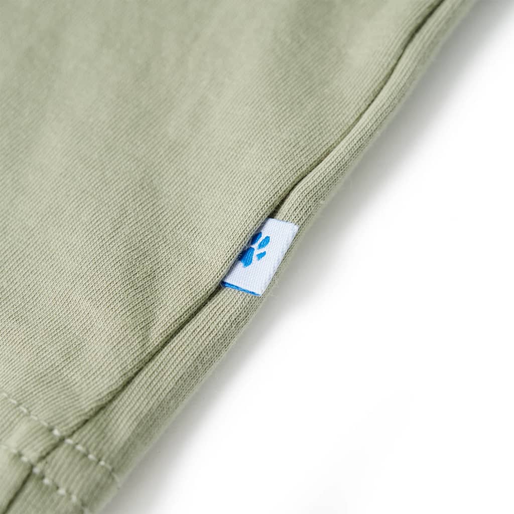 Kindershirt met korte mouwen 128 lichtkakikleurig is nu te koop bij PeponiXL, paradijselijk wonen!