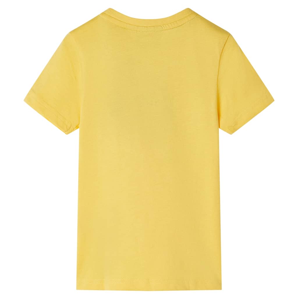 Kindershirt met korte mouwen 116 lichtokerkleurig is nu te koop bij PeponiXL, paradijselijk wonen!