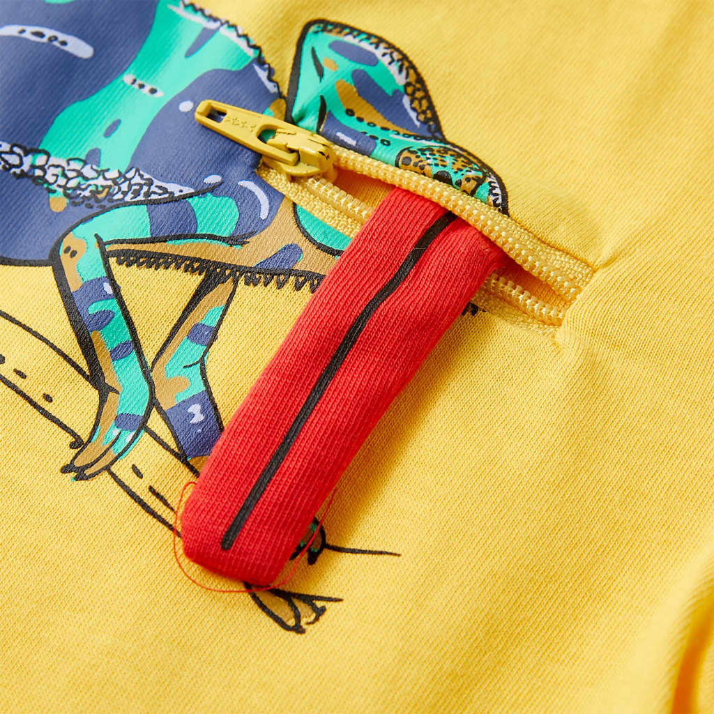 Kindershirt met korte mouwen 116 lichtokerkleurig is nu te koop bij PeponiXL, paradijselijk wonen!