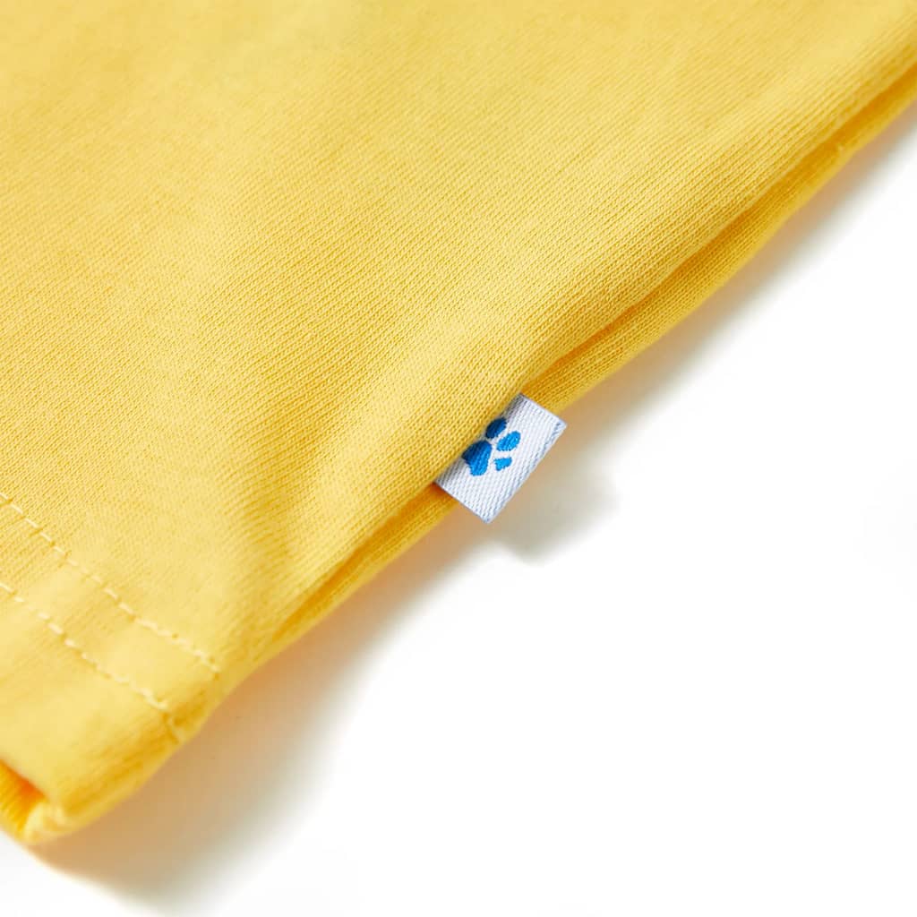 Kindershirt met korte mouwen 116 lichtokerkleurig is nu te koop bij PeponiXL, paradijselijk wonen!