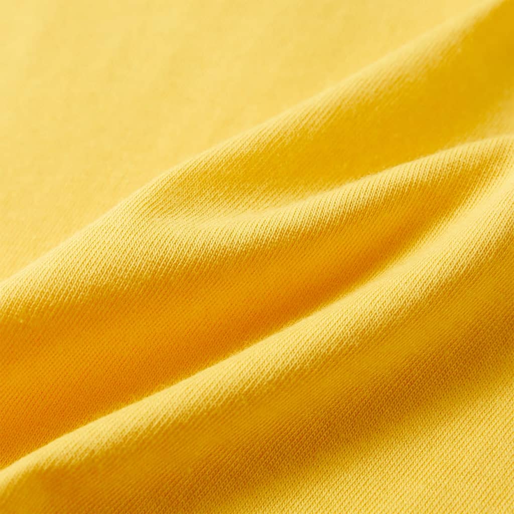 Kindershirt met korte mouwen 116 lichtokerkleurig is nu te koop bij PeponiXL, paradijselijk wonen!