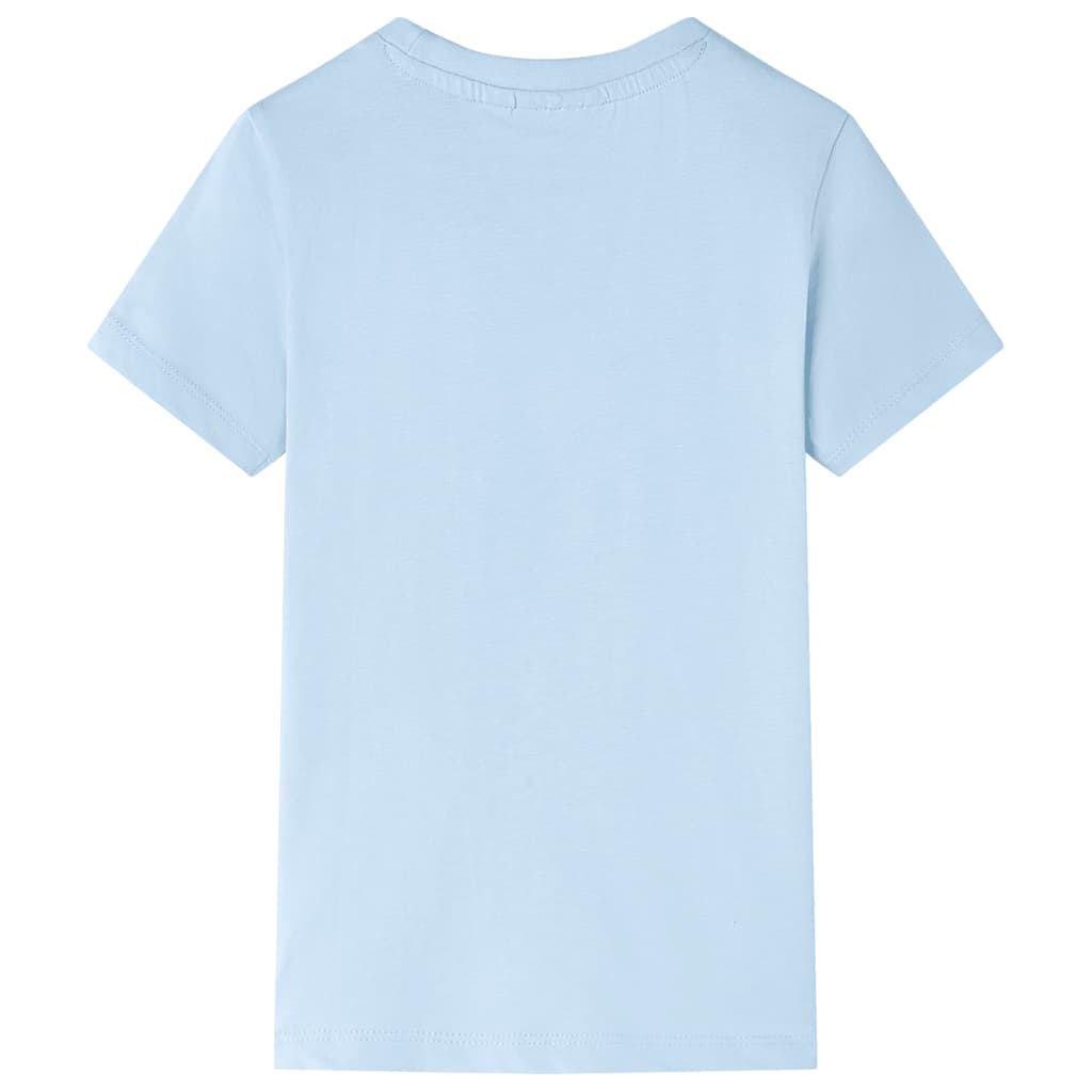 Kindershirt 116 lichtblauw is nu te koop bij PeponiXL, paradijselijk wonen!