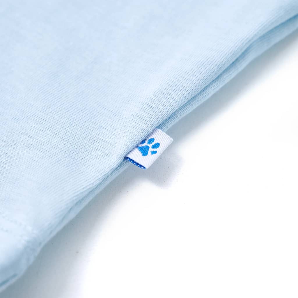 Kindershirt 116 lichtblauw is nu te koop bij PeponiXL, paradijselijk wonen!