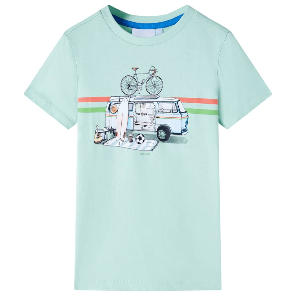Kindershirt 116 lichtmint is nu te koop bij PeponiXL, paradijselijk wonen!